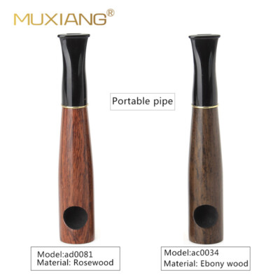 2pcs Pipe bowl Wood Tobacco Smoking Pipe Small Portable Pipe 9mm Filter  Holder