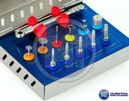 12 Pezzi Kit Estensore Osso Impianto Dentale Sinus Lift Mano Adopter Viti... - Foto 3 di 37