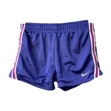 Girls 6X Mesh Athletic Shorts Nike Purple Elastic Waist Activewear
