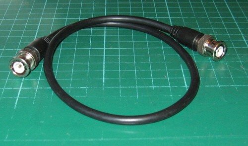 BNC 50 cm PLOMO PARCHE RG58MIL TAPONES CALIDAD COAXIAL 50 OHM - Imagen 2 de 2