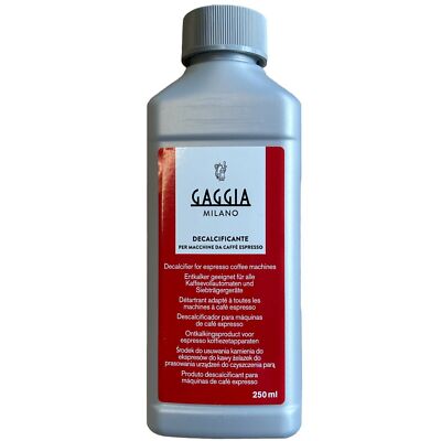 Original Gaggia Kaffeemaschine Flüssiger Entkalker Entkalker 250ml Flasche RI9111/60