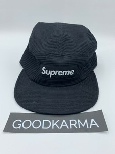 supreme black corduroy camp cap
