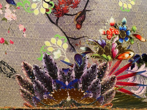 CAMILLA SILK CRYSTALS (both sides) POETIC LICENSE / BY A LADY LARGE CUSHION - Picture 5 of 7