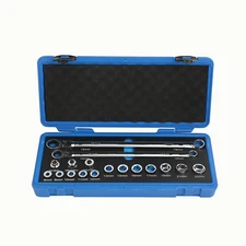 Metric Flex-Head Ratcheting Wrench Set Double Box  End 8-22 mm Replacement Head