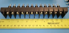 Terminal Barrier Strip Block, 35A, 600V, 12 Position, 2 Wall, 1 Row, 00521-12