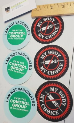 #ad ANTI VACCINE VAXX VAX Big Pharma mRNA Stickers 6 pack LOT PRO freedom WAKE UP $10.99
