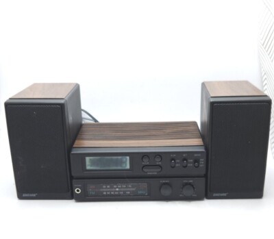 Vintage AM/FM Radio Alarm Clock W/2 Speakers Encore Electro Brand