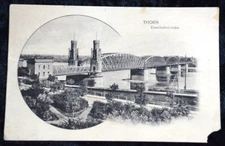 64061 1 Postcard Thorn Railway Bridge 1930