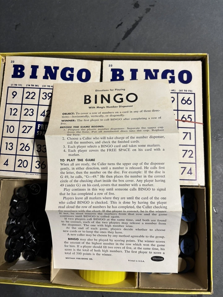 1960’s BINGO WITH MAGNETIC DIPENSER - Image 4 of 4