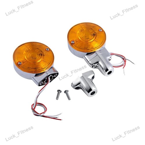 LED Passing Spot Fog Light Bar Turn Signals Lamp For Harley Softail FatBoy FLSTF - Picture 5 of 12