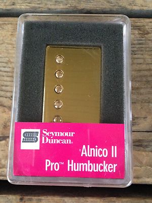 Seymour Duncan Alnico II Pro Humbucker Neck Pickup Gold Cover APH-1n 11104-01-GC