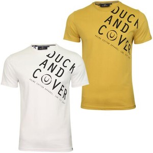 Duck-and-Cover-Mens-T-Shirt-039-Greville-039