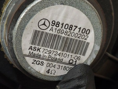 Speaker Right Front for MERCEDES W169 A180 04-08 981087100 for 
