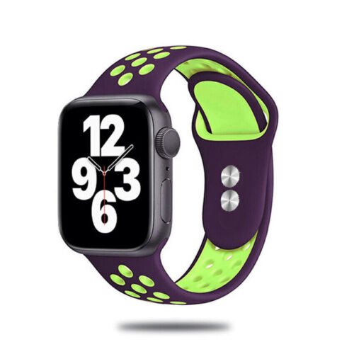 38/41/49mm SILICONE Sport For Apple Watch Strap Band iWatch Ultra2 9 8 7 6 SE 5 - Picture 34 of 45