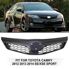 For Toyota Camry Se Xse 2012-2014 Front Upper Bumper Grill Grille Black