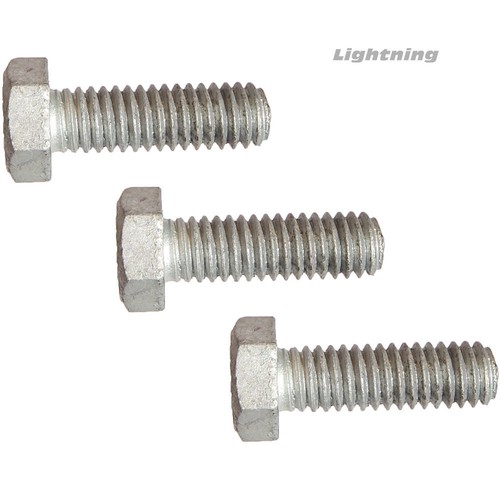 5/8-11 x 2-1/4" Hex Bolts Hot Dipped Galvanized Cap Screws and Nuts Quantity 50 - Picture 2 of 3