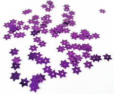 PERLANDO: 120 B&Ouml;HMISCHE PAILLETTEN STERN LILA VIOLETT AUS NEU GABLONZ 8MM(106/9)