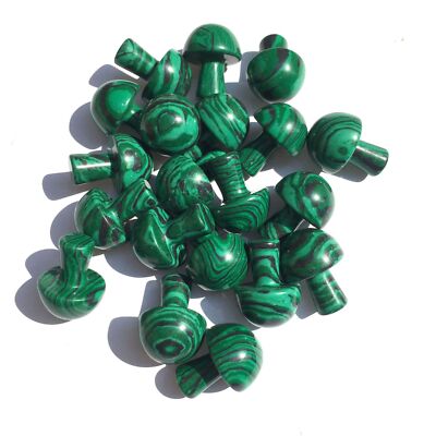 Wholesale! 50pcs Artificial Malachite Stone Mini Mushrooms Home Decor Ornaments