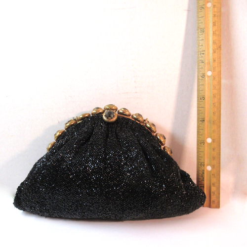 👛 Vintage Beaded Purse with Lovely Frame by Josef / Saks Fifth Avenue 👛 - Picture 13 of 13