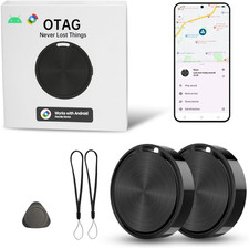 Android Tracker Tags 2 Pack, Smart Tag for Google Find My Device App Android On