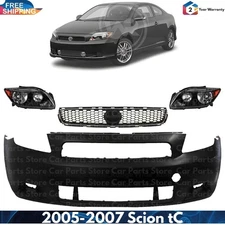 Front Bumper Cover Paintable & Grille Assembly Kit For 2005-2007 Scion tC