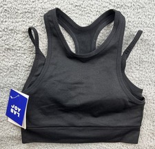 JoyLab Women's Size XS Seamless Double Layer High Neck Sports Bra Black
