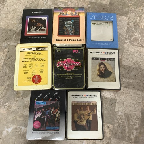 Sealed! 8 Track Lot Ray Conniff, Living Proof, Soundtracks, Injoy Blank Tape NOS - Picture 2 of 24