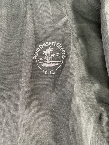 Monterey Club Jacket Mens XL Black Palm Desert Greens C.C. Golf Windbreaker - Picture 5 of 9