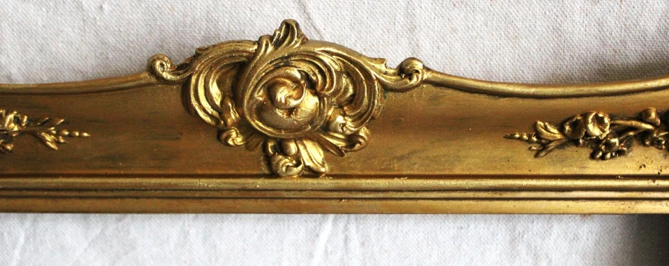 ANTIQUE FITS 9 X 11 FRENCH BAROQUE GOLD GILT PICTURE FRAME WOOD VICTORIAN ORNATE - Image 3 of 4