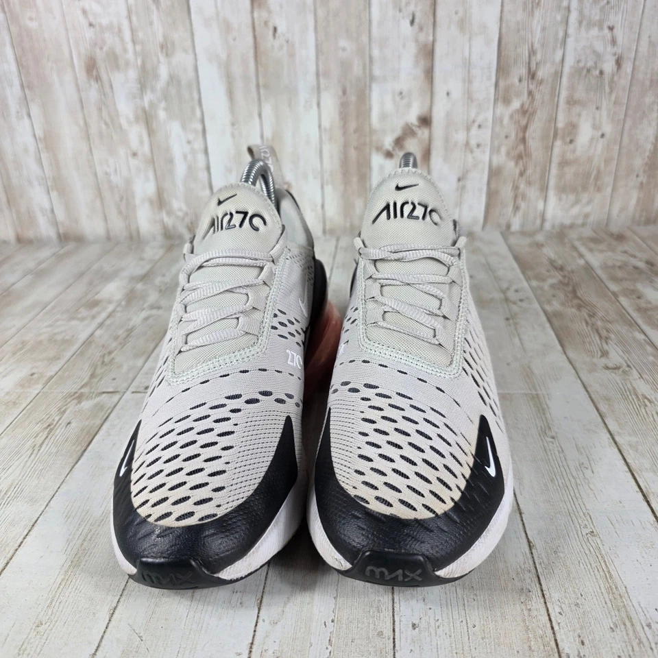 Nike Air Max 270 Womens Sneakers Running Shoes Lifestyle Gray Black Peach - Image 4 of 4