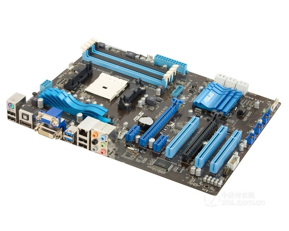ASUS F1A75-V Motherboard AMD A75 DDR3 Socket FM1 ATX w/ IO Shield - Image 2 of 3