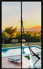 Magnetic Screen Door Mesh Fits 34" X 82" Door - Curtain Size 36" X 84", Works fo