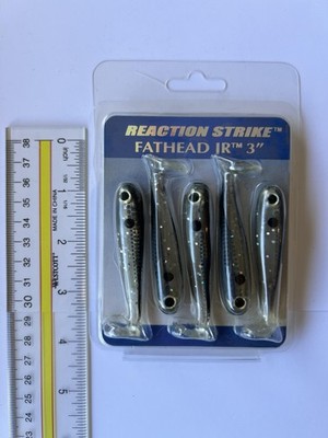 Reaction Strike Fathead Jr 3'' Choose Your Color Soft Swimbait 5 Pack Pickerel
