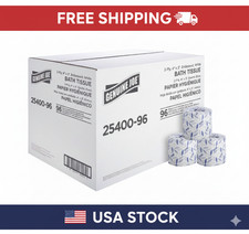 Genuine Joe (GJO2540096) Bath Tis 2 Ply Toilet Paper 96 Rolls-400 Sheets/1Roll