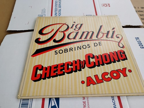 Cheech and Chong Big Bambu 1972 LP with ROLLING PAPER SP-70014 Vinyl Pre-Loved
