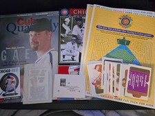 1990's Baseball Memorabilia: CUBS maagazins, kids books, Stan Musial Diamond...