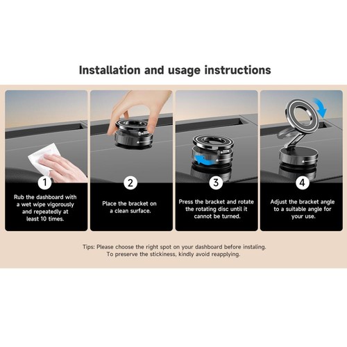 Support Téléphone Robuste pour Voiture avec Aspiration Puissante et Fonction R - Photo 2 sur 25