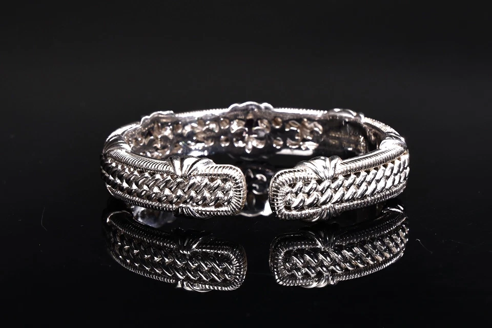 Brazalete Judith Ripka de plata de ley 925 amatista Foto 4 de 4