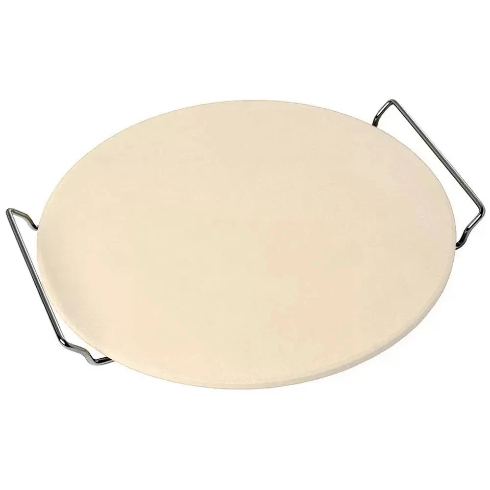 Round Pizza Stone 13" with Stand for BBQ Pizza Ovens Open Fires Eddingtons Ranch - Image 2 of 4