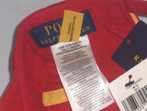 POLO RALPH LAUREN Men's RL Racing 67 Flags Patch Baseball Ball Cap Hat, RED, nwt - Picture 21 of 22