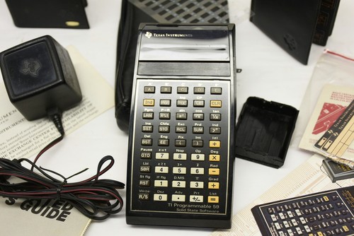 Texas Instruments TI-59 Calcolatrice Programmabile con Moduli Manuali Alimentatore e Altro! - Foto 8 di 24