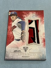 2015 Topps Triple Threads - Trevor Bauer Unity Jumbo Relic #UJR-TBR RED 1/1