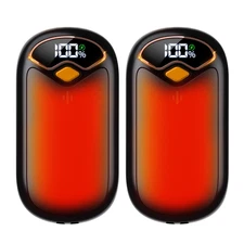 Hand Warmers Rechargeable - Electric Hand Warmer Rechargeable 2 Pack, LED Dig...