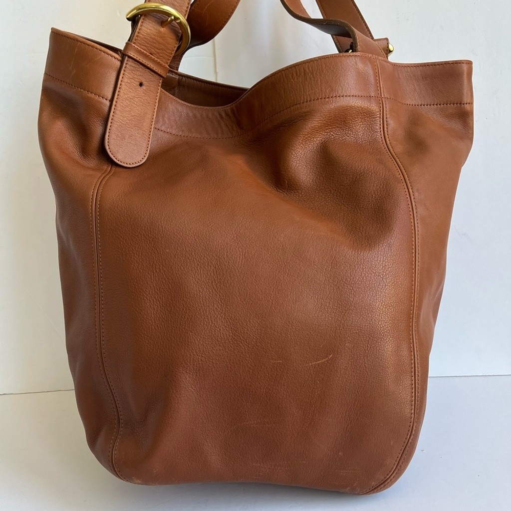COACH Vintage Duffle SOHO XL British Tan Leather tote Bag 4082 | eBay