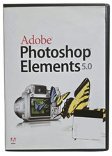 Adobe Photoshop Elements 5.0 PC Software CIB w/Inserts Serial Numbers