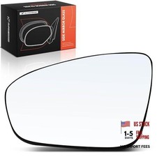 Right Passenger Side Non-Heated Mirror Glass with Backing Plate - Compatible