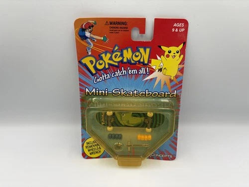 Pokemon Mini Skateboard Toy Figure X Concepts Metapod 1999 VTG BRAND NEW SEALED