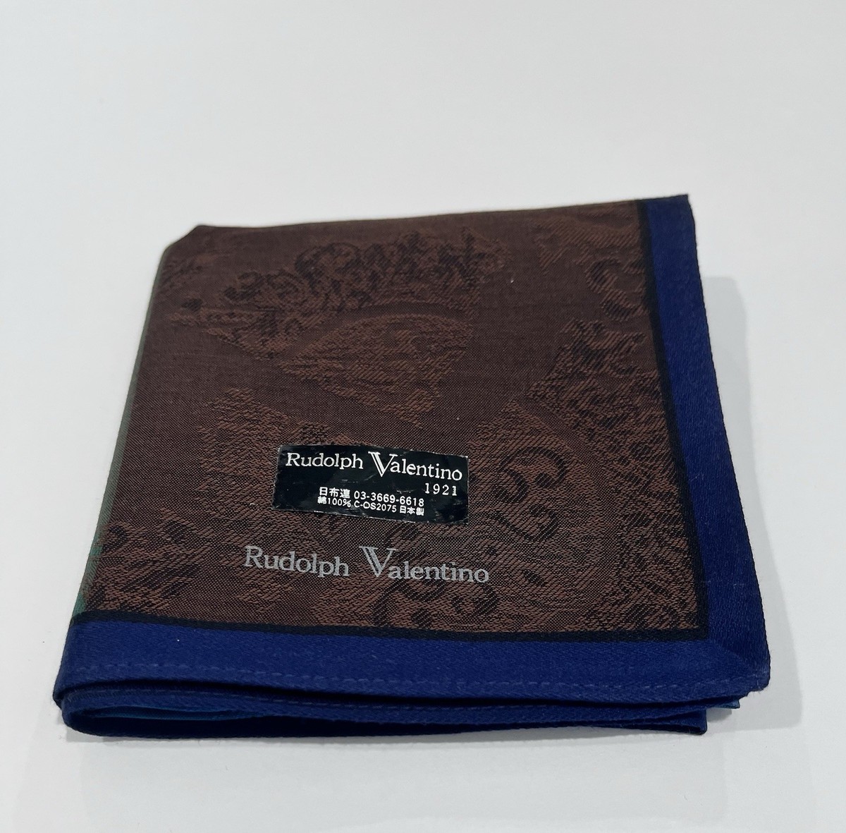 NWT Handkerchief Man Rudolph Valentino Paisley Classic Cotton
