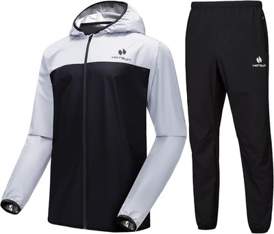 HOTSUIT Saunaanzug für Herren Schwitzanzanzüge Gym Workout Training Sauna Jacke Hose