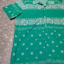 Dissewneverthat Paisley Open Collar Shirt Size M